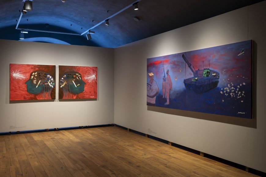 Die Kunstwerke von Gerd Rehme im Rothko Museum, © Didzis Grodzs