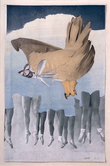 Hannah Höch, Nur nicht mit beiden Beinen auf der Erde stehen, 1940, ifa Kunstsammlung, Foto: © Christian Vagt; © Bildrecht, Wien 2024