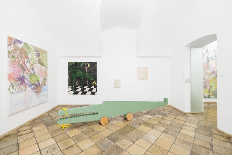 Ausstellungsansicht Tutti Frutti, Linda Berger, Laura Limbourg, Georg Haberler, © kunst-dokumentation.com / SUPPAN Vienna