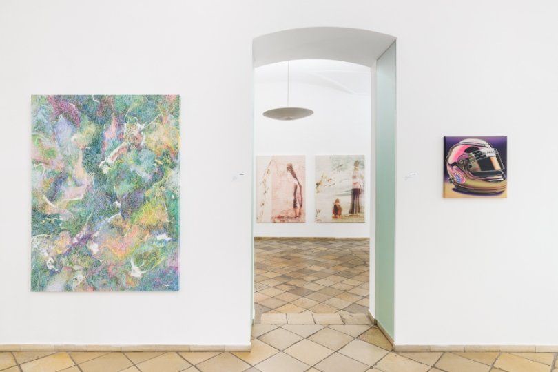 Ausstellungsansicht, Tutti Frutti, Linda Berger, Luis Zimmermann, Douglas de Souza © kunst-dokumentation.com / SUPPAN Vienna