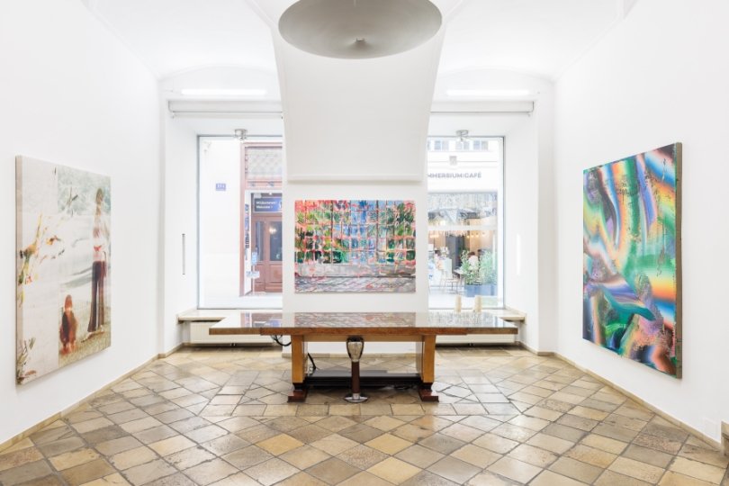 Ausstellungsansicht, Tutti Frutti, Luis Zimmermann, Dénesh Ghyczy, Michael Ornauer © kunst-dokumentation.com / SUPPAN Vienna