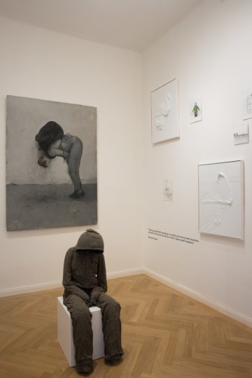 Ausstellungsansicht “Reflecting action, shaping self - echoes of the vita activa“ Teresa Grandits & Rastislav Podhorsky, © Galerie Michael Bella